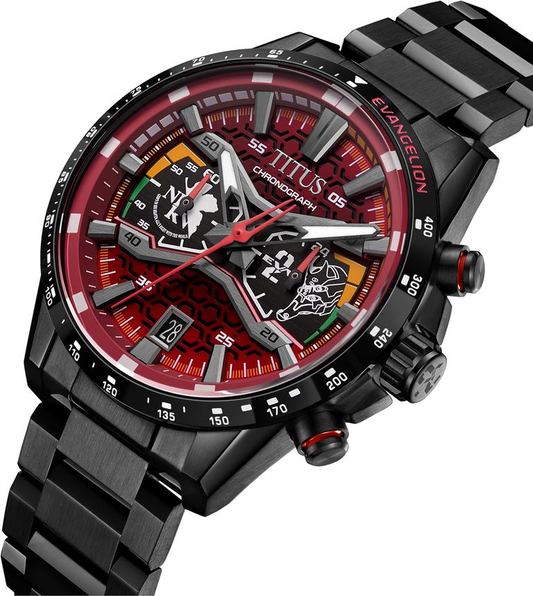 Solvil et Titus x EVANGELION Chronograph Quartz Stainless Steel Watch W06-03427-002