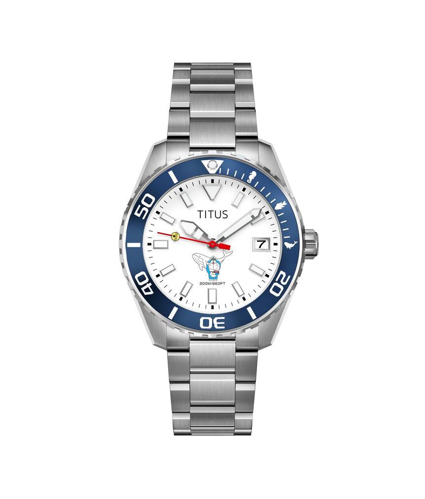 Solvil et Titus Doraemon 3 Hands Date Automatic Stainless Steel Watch W06-03433-001