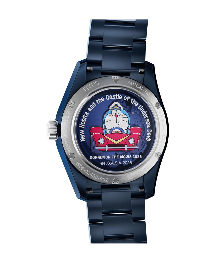 Solvil et Titus Doraemon 3 Hands Date Automatic Stainless Steel Watch W06-03433-002