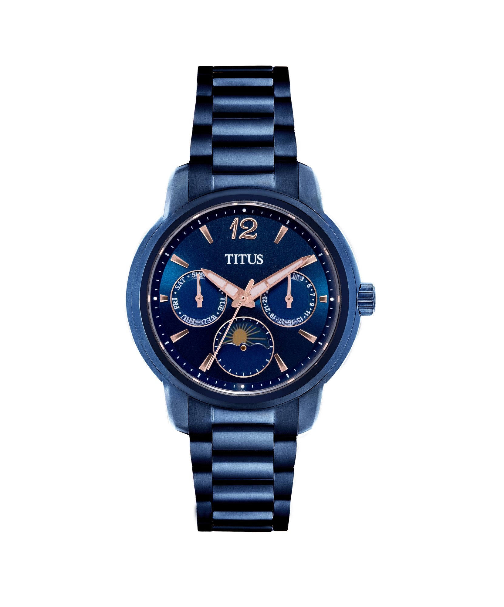 Devot多功能晝夜顯示石英不鏽鋼腕錶 W06-03262-005