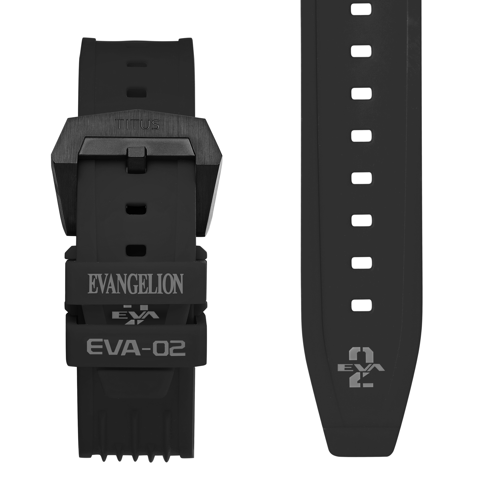 Solvil et Titus x EVANGELION Multi-Function Mechanical Silicone Watch W06-03426-002