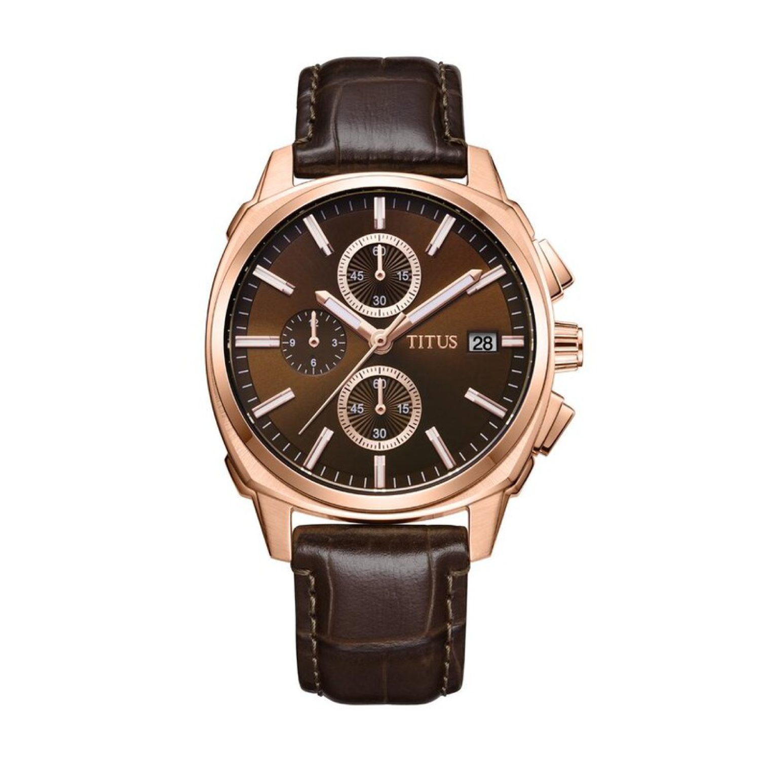 Modernist計時石英皮革腕錶 W06-03308-007