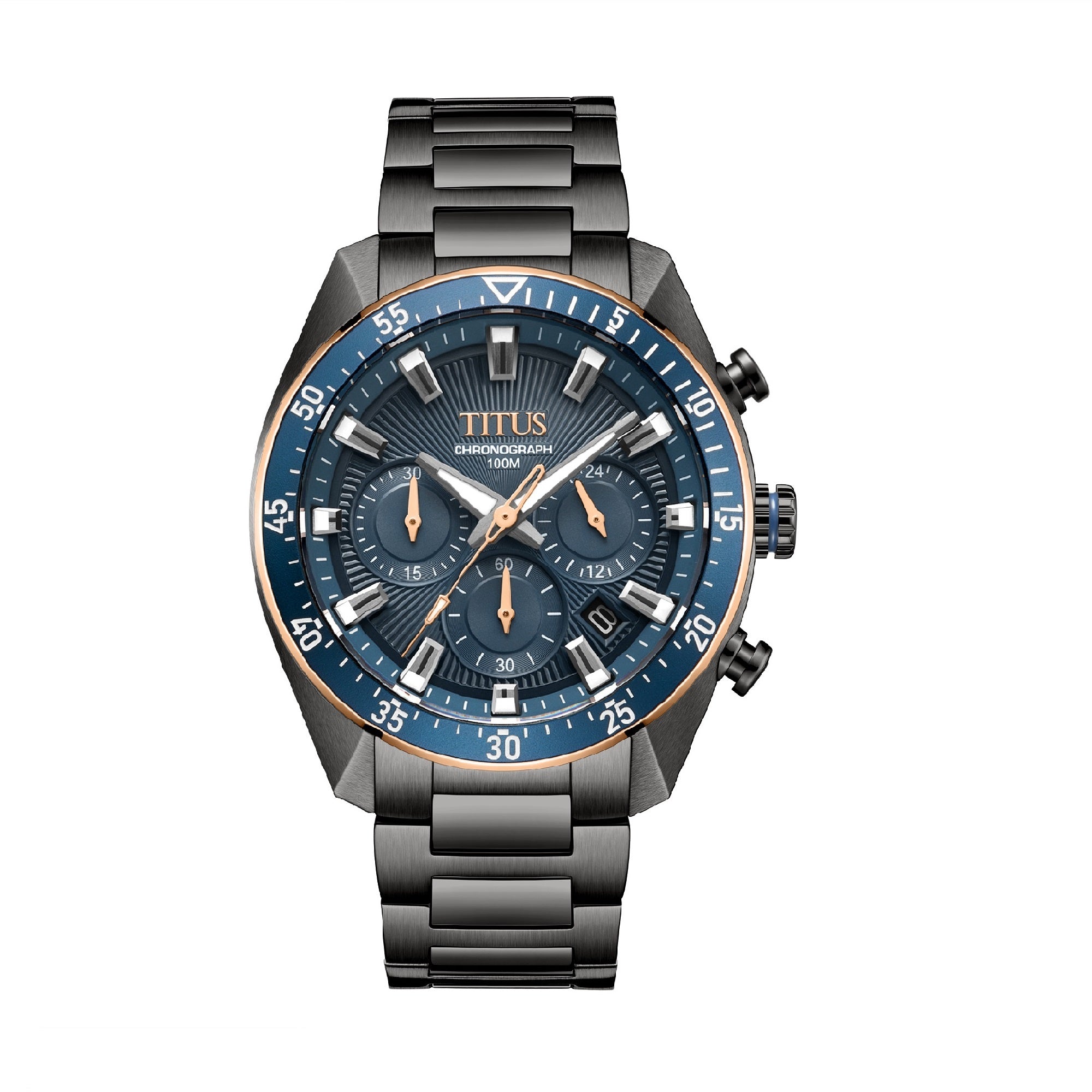 Modernist Chronograph Quartz Stainless Steel Watch W06-03338-007