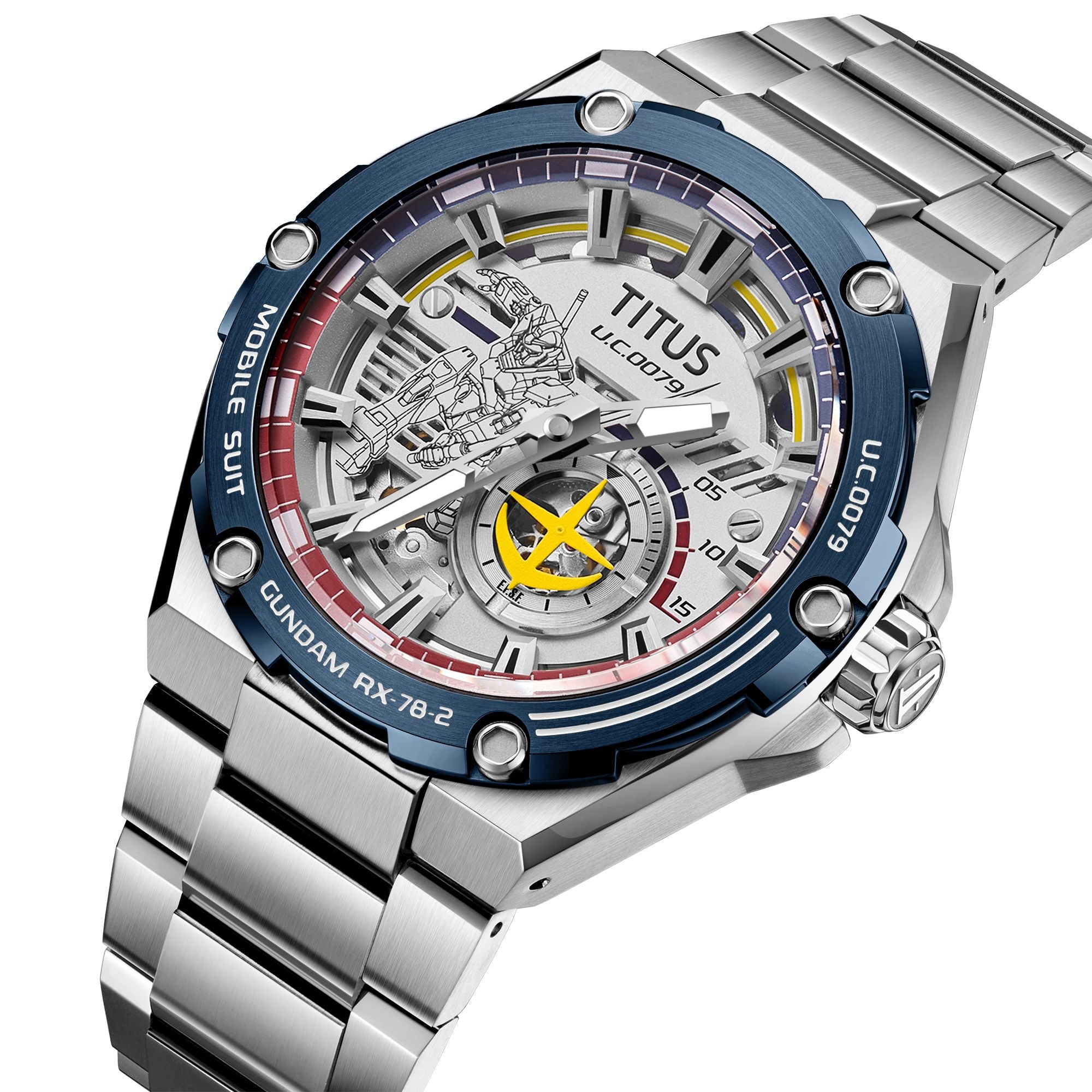 Voyager Collection "RX-78-2 Gundam" Limited-Edition Automatic Mechanical Watch (Stainless Steel Bracelet) (Limited quantity TBC) W06-03405-001