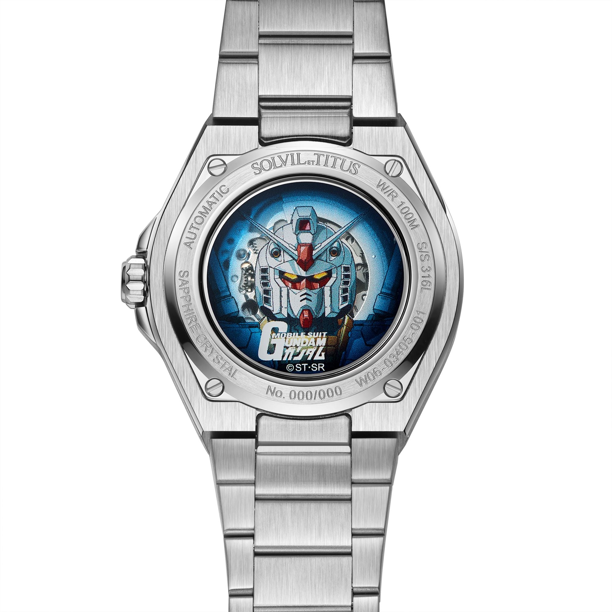 Voyager Collection "RX-78-2 Gundam" Limited-Edition Automatic Mechanical Watch (Stainless Steel Bracelet) (Limited quantity TBC) W06-03405-001
