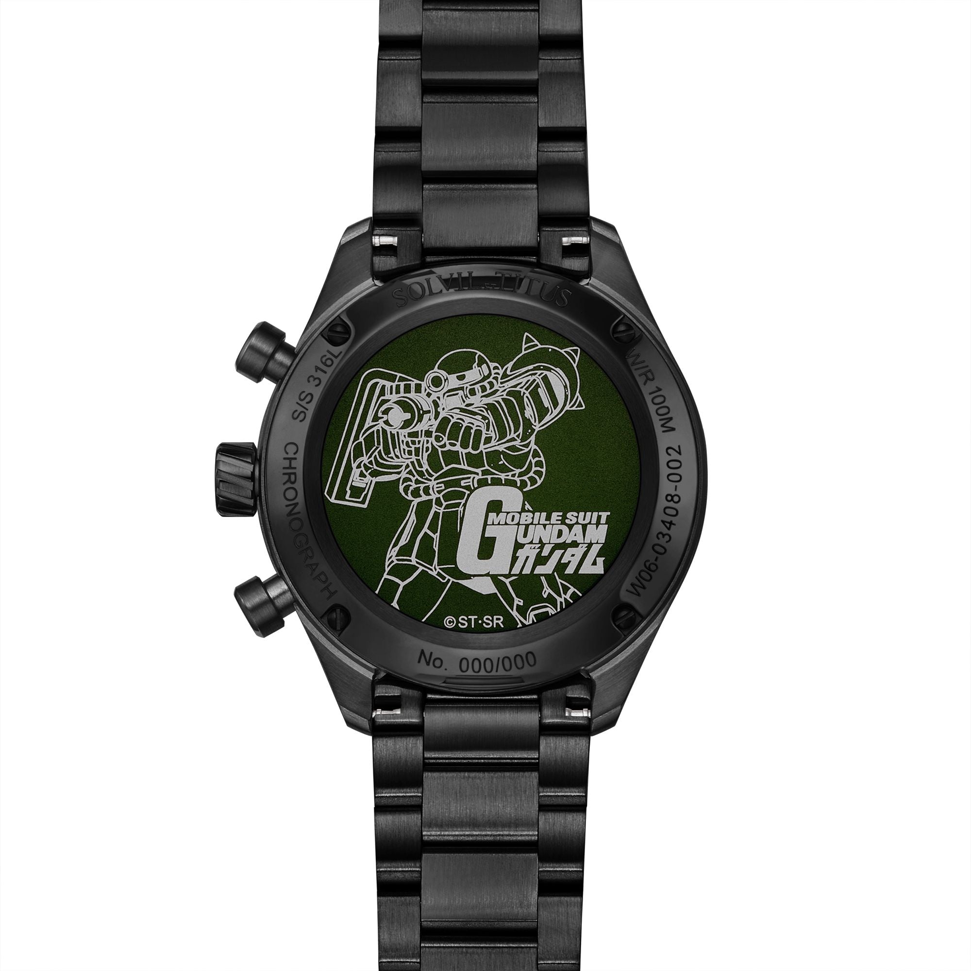 Saber Collection "MS-06F Zaku II" Limited-Edition Chronograph Watch (Limited to 100 pcs) W06-03408-002