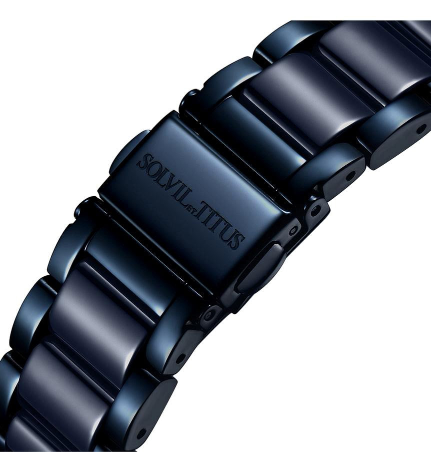 Perse Multi-Function Quartz Stainless Steel with Ceramic Watch W06-02108-012