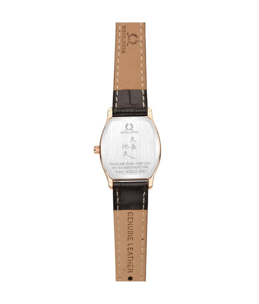 Barista 3 Hands Date Quartz Leather Watch W06-02825-002