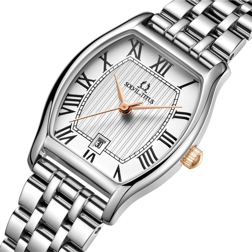 Barista 3 Hands Date Quartz Stainless Steel Watch  W06-02825-018
