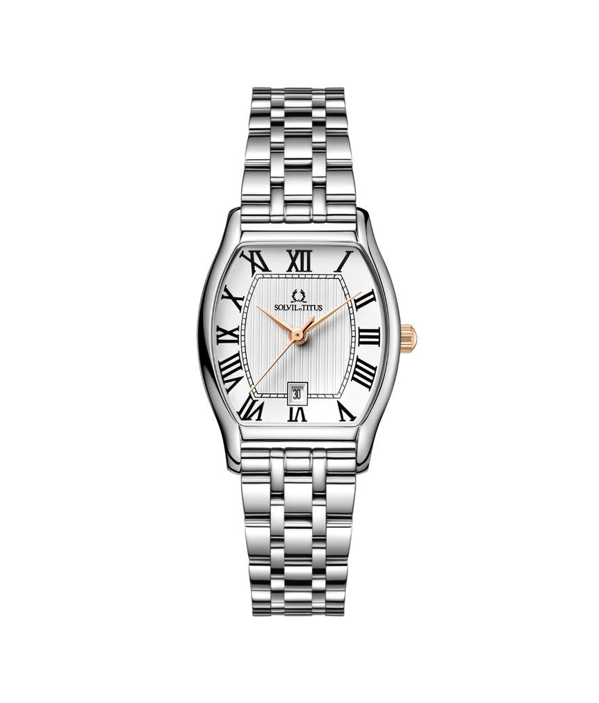 Barista 3 Hands Date Quartz Stainless Steel Watch  W06-02825-018
