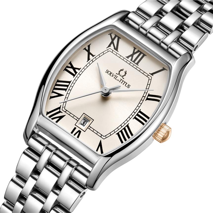 Barista 3 Hands Date Quartz Stainless Steel Watch  W06-02825-019