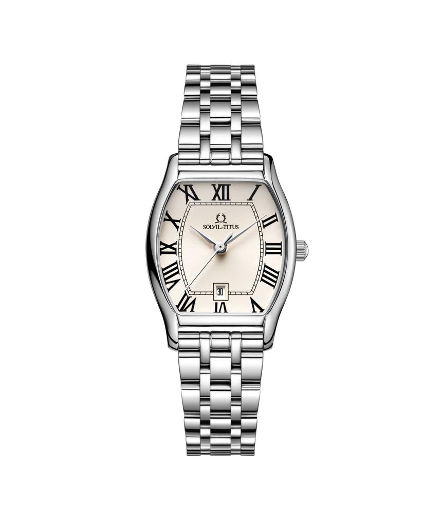 Barista 3 Hands Date Quartz Stainless Steel Watch  W06-02825-019