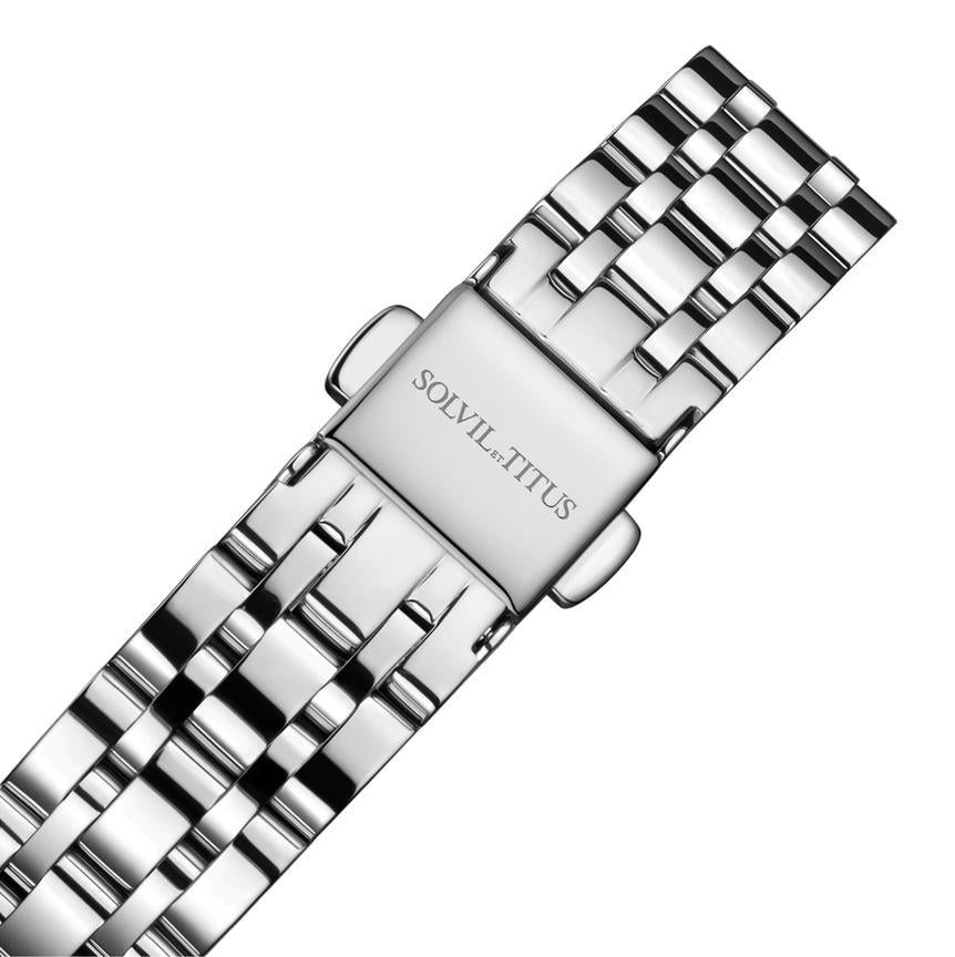 Barista 3 Hands Date Quartz Stainless Steel Watch  W06-02825-019