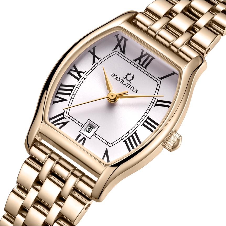 Barista 3 Hands Date Quartz Stainless Steel Watch  W06-02825-020