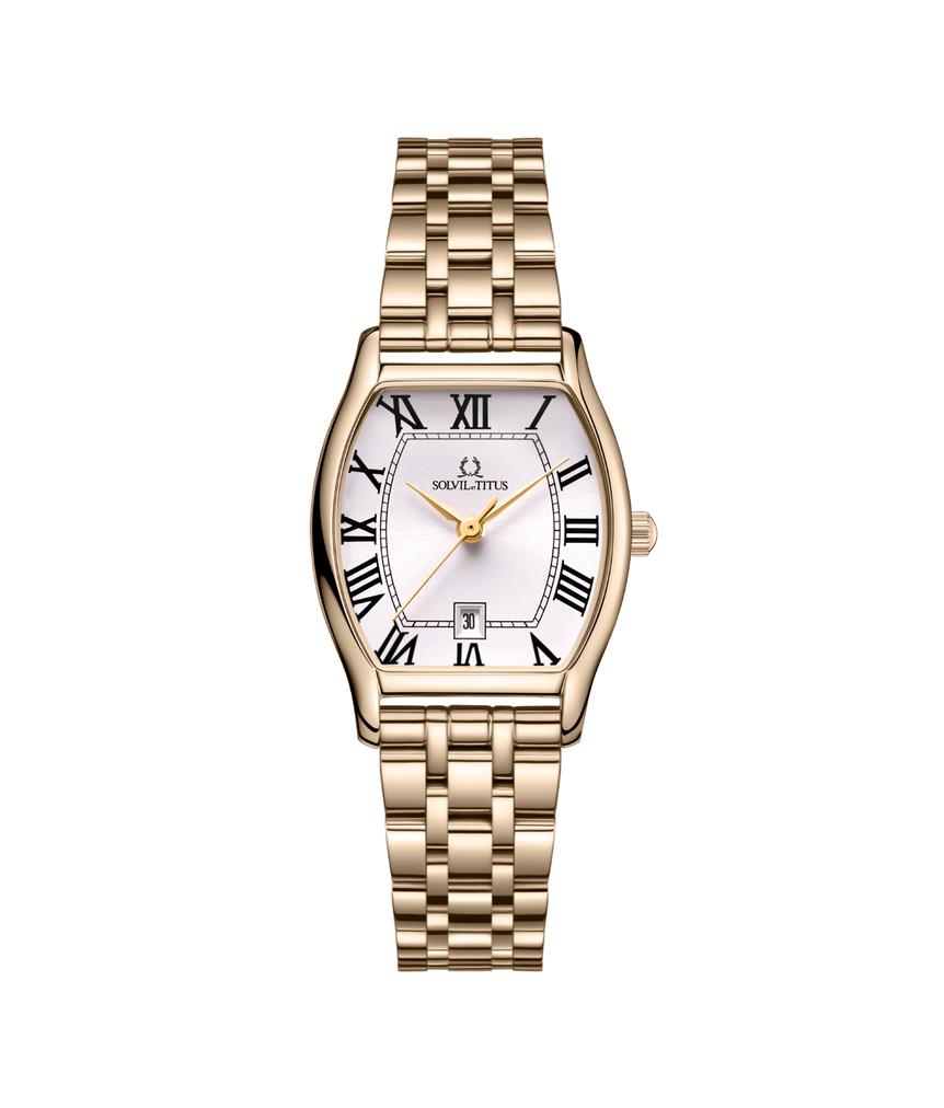 Barista 3 Hands Date Quartz Stainless Steel Watch  W06-02825-020