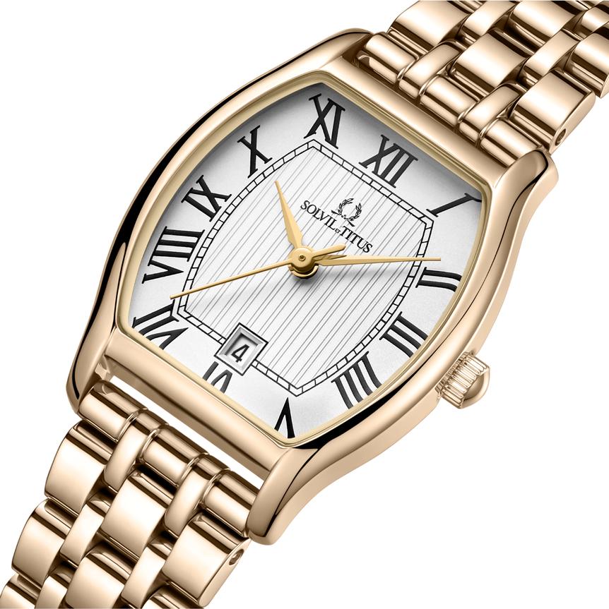 Barista 3 Hands Date Quartz Stainless Steel Watch  W06-02825-022