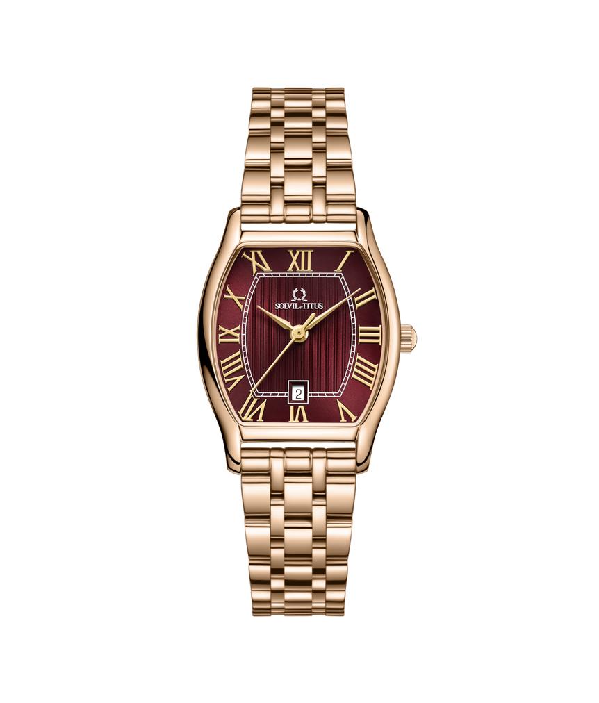 Barista三針日期顯示石英不鏽鋼腕錶  W06-02825-023