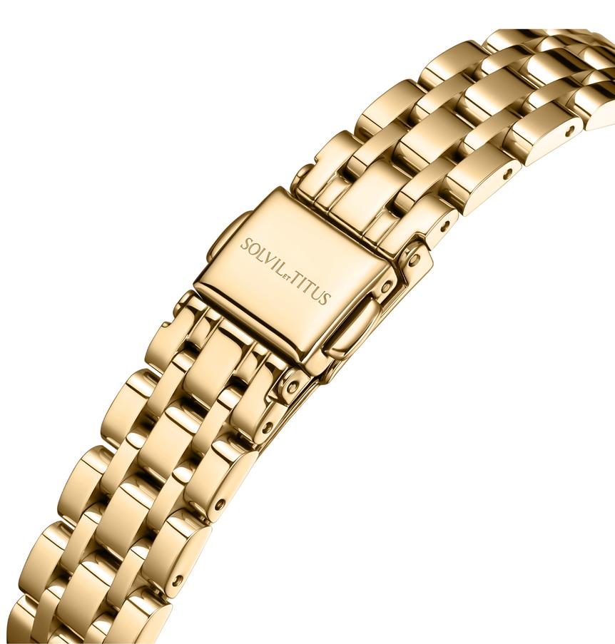 Barista三針日期顯示石英不鏽鋼腕錶  W06-02825-024