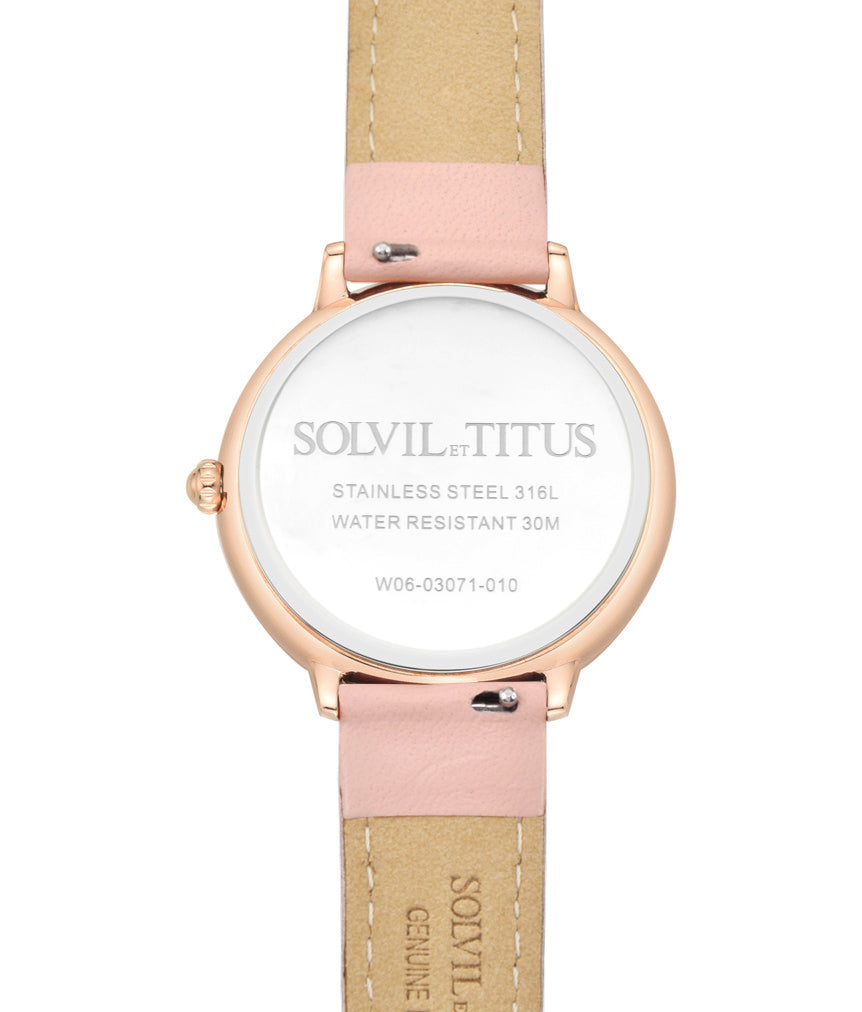Fashionista Multi-Function with Day Night Indicator Quartz Leather Watch W06-03071-010