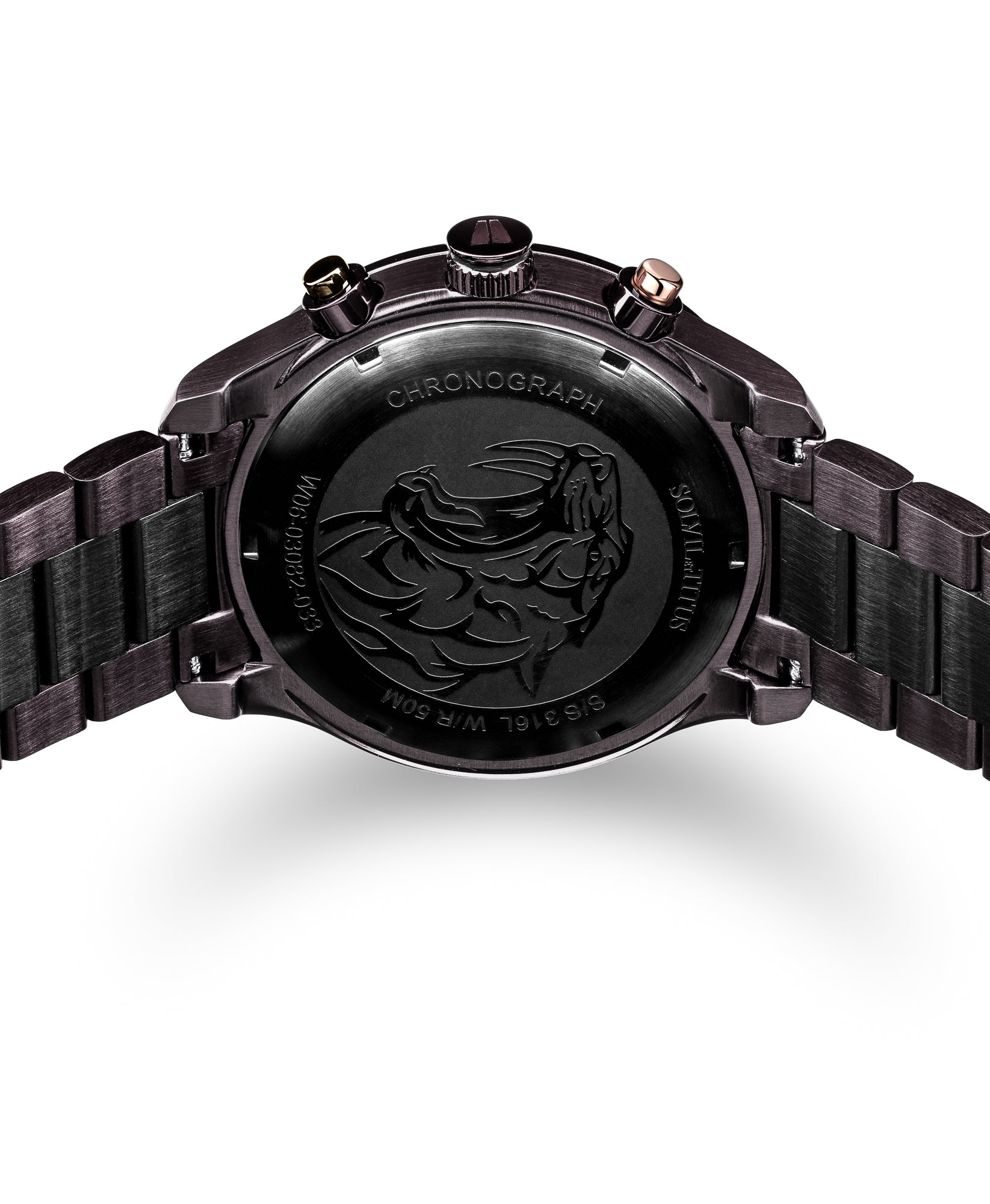 Saber計時石英不鏽鋼腕錶  W06-03082-033