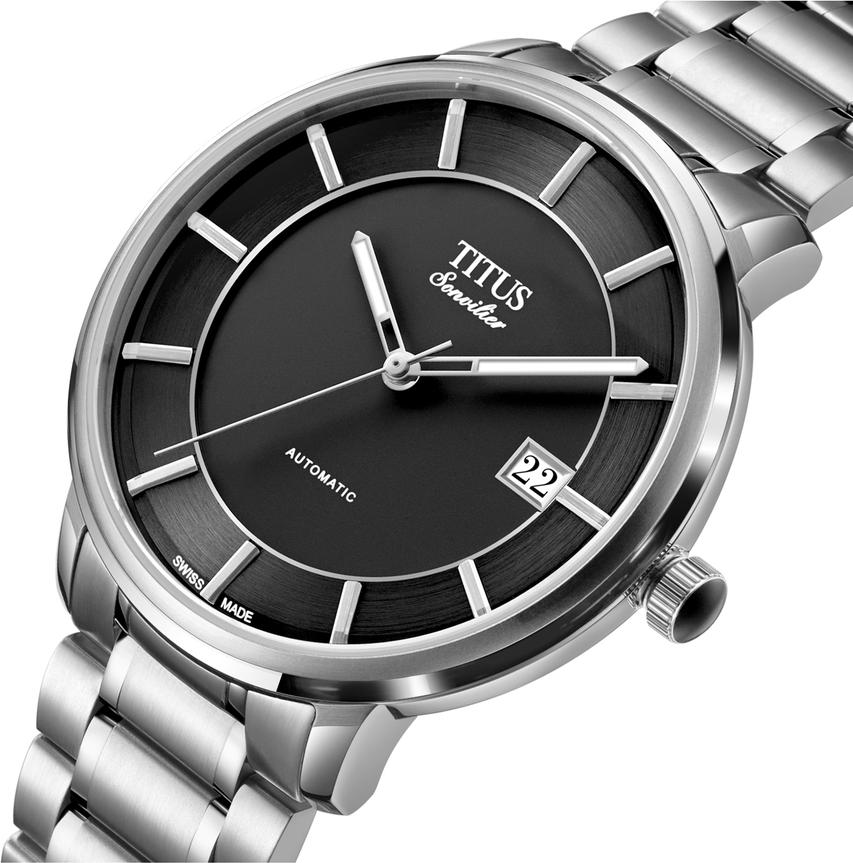 Sonvilier 3 Hands Date Swiss Automatic Mechanical Stainless Steel Watch W06-03180-001