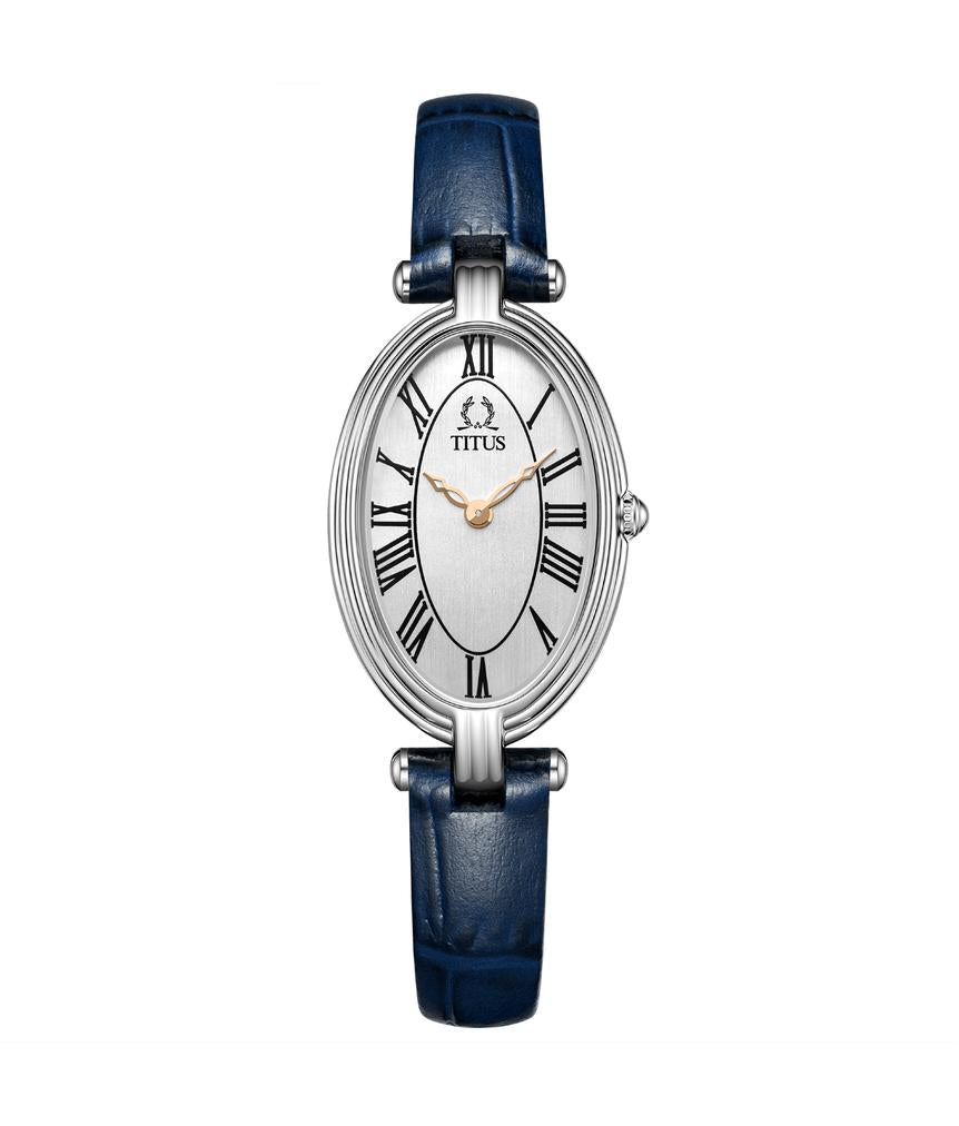 Once兩針石英皮革腕錶  W06-03207-018