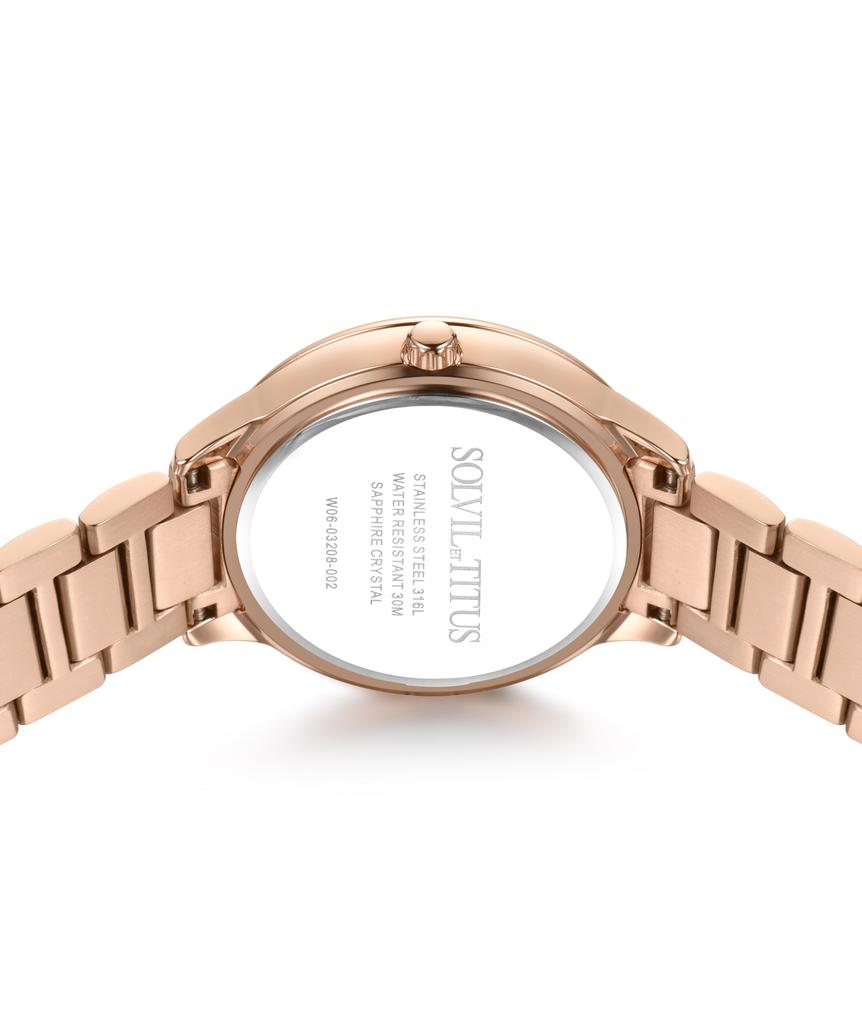 Fashionista Multi-Function Quartz Stainless Steel Watch W06-03208-002