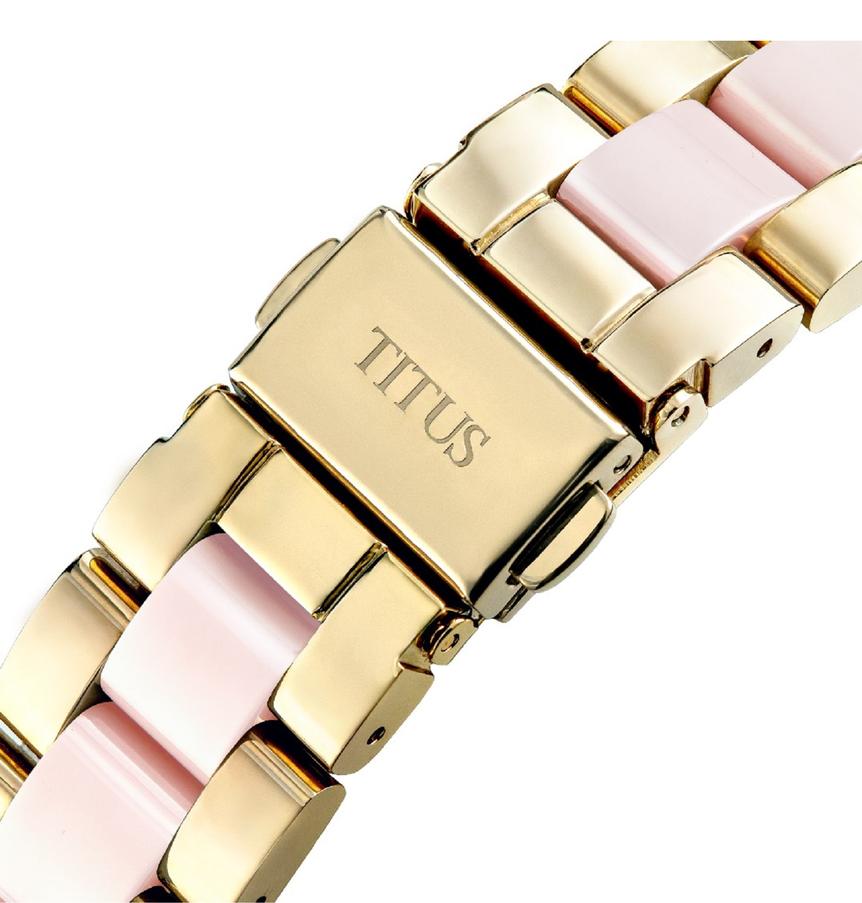 Perse Multi-Function Quartz Stainless Steel with Ceramic Watch W06-03248-003