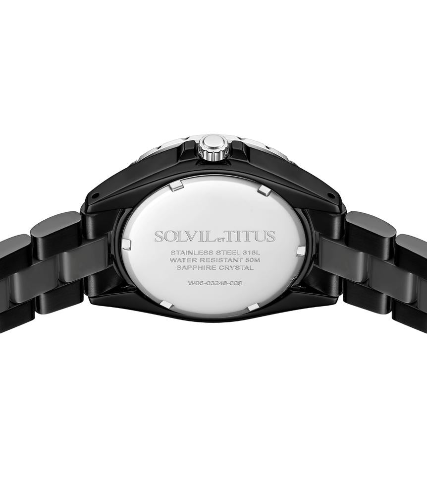 Perse Multi-Function Quartz Stainless Steel with Ceramic Watch W06-03248-008