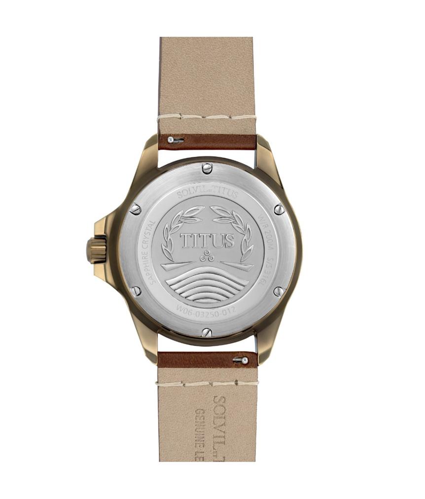 Valor 3 Hands Date Mechanical Leather Watch W06-03250-012