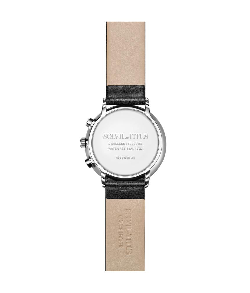 Interlude Multi-Function Quartz Leather Watch W06-03258-001