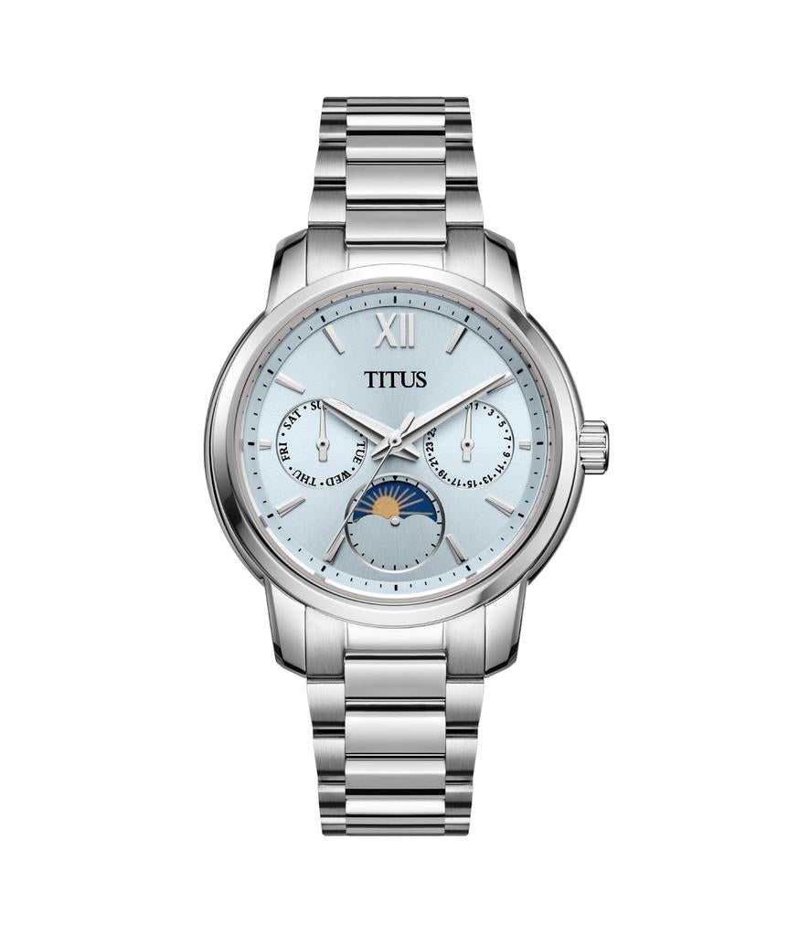 Devot Multi-function Day & Night Quartz Stainless Steel Watch  W06-03262-007