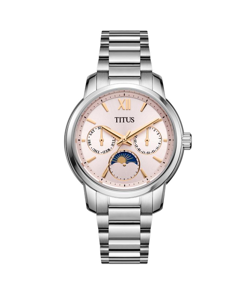 Devot Multi-function Day & Night Quartz Stainless Steel Watch  W06-03262-008