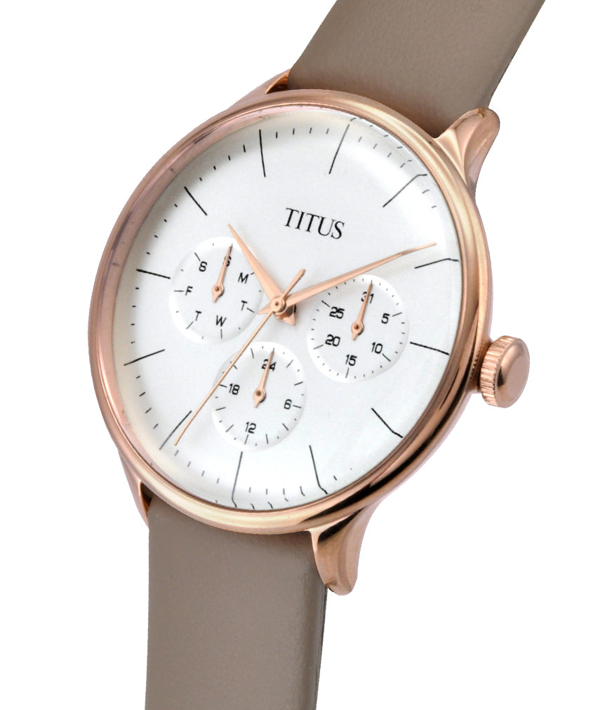 Interlude Multi-Function Quartz Leather Women Watch W06-03264-006