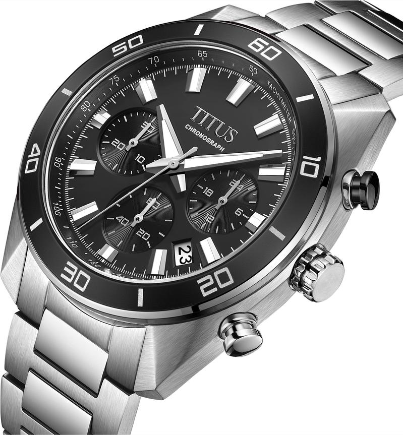 Modernist Chronograph Quartz Stainless Steel Watch W06-03265-001
