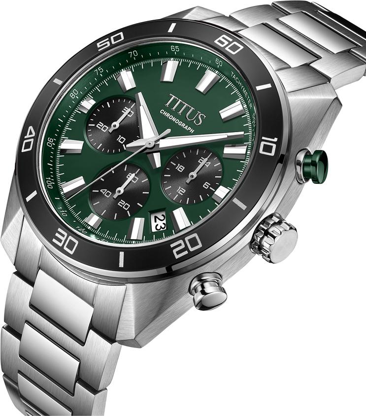 Modernist Chronograph Quartz Stainless Steel Watch W06-03265-004
