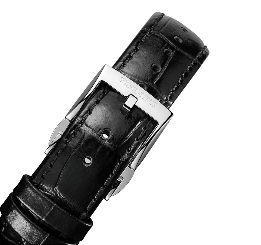 Barrique三針自動機械皮革腕錶  W06-03269-001