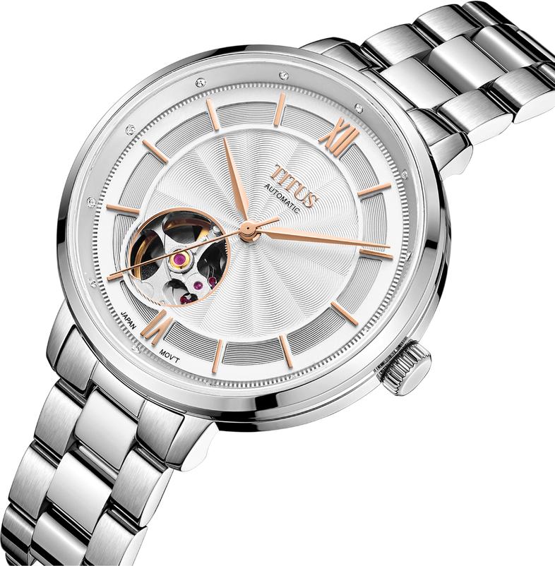 Enlight 3 Hands Mechanical Stainless Steel Watch W06-03278-007