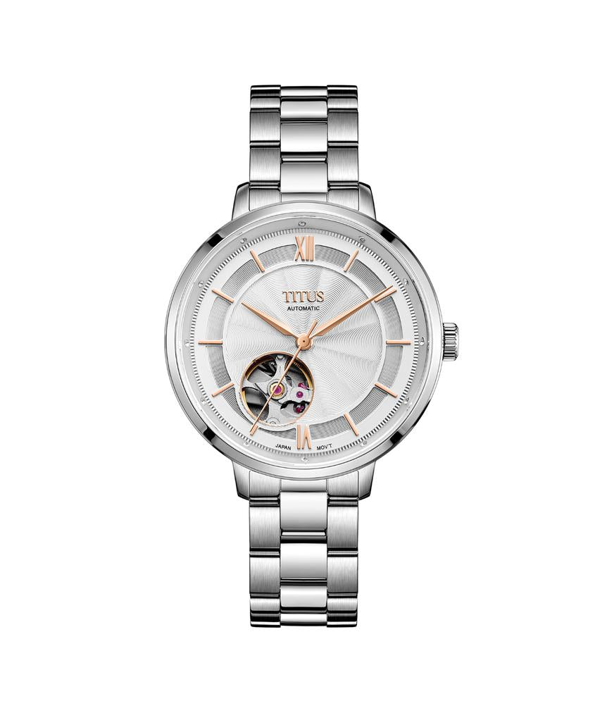 Enlight 3 Hands Mechanical Stainless Steel Watch W06-03278-007