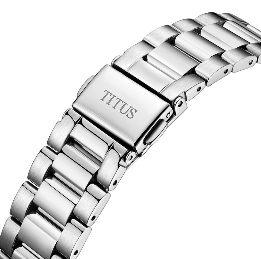 Enlight 3 Hands Mechanical Stainless Steel Watch W06-03278-007