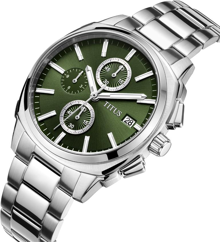 Modernist Chronograph Quartz Stainless Steel Watch W06-03308-002