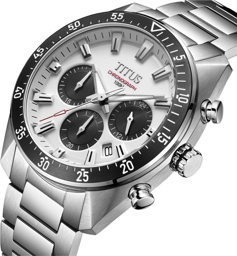 Modernist Chronograph Quartz Stainless Steel Watch W06-03338-001