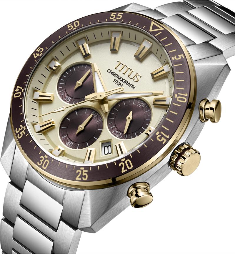 Modernist Chronograph Quartz Stainless Steel Watch W06-03338-004