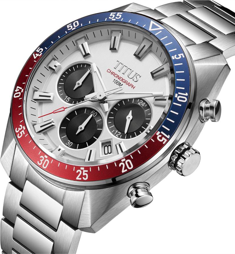 Modernist Chronograph Quartz Stainless Steel Watch W06-03338-005