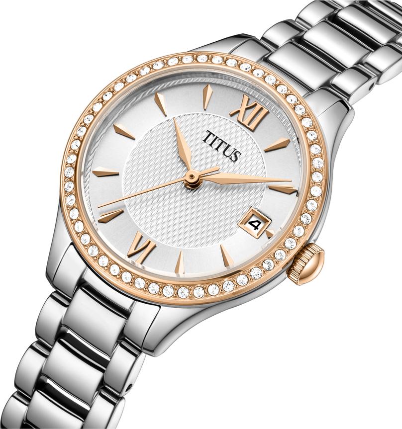 Fair Lady 3 Hands Date Quartz Stainless Steel Watch  W06-03354-001