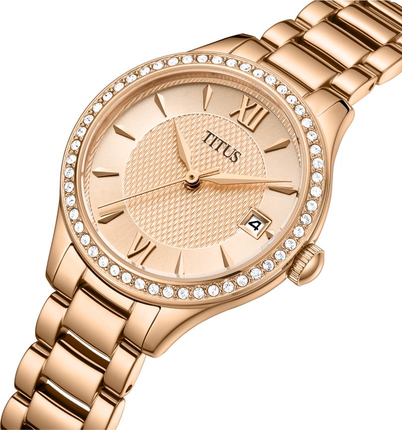 Fair Lady 3 Hands Date Quartz Stainless Steel Watch  W06-03354-002