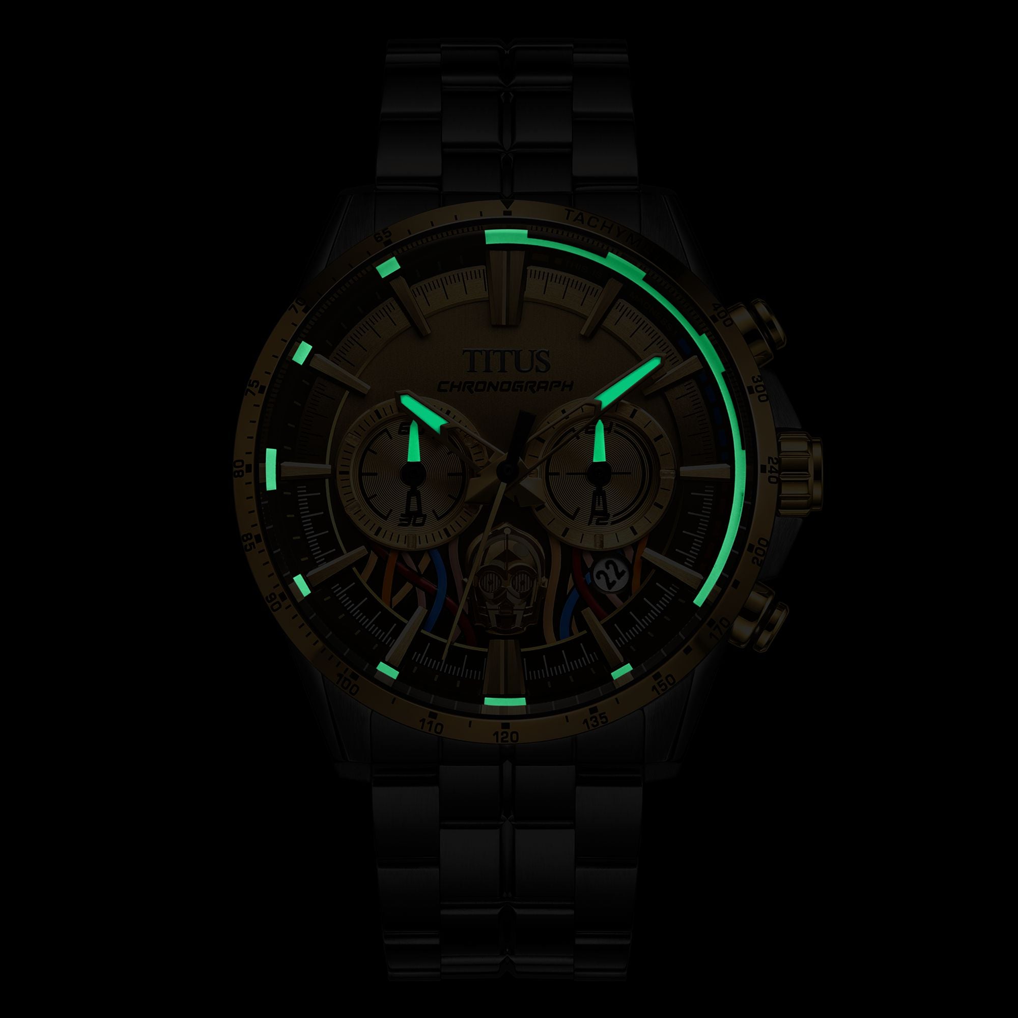 Solvil et Titus x Star Wars Limited Edition Saber "C-3PO" Chronograph Watch W06-03365-004