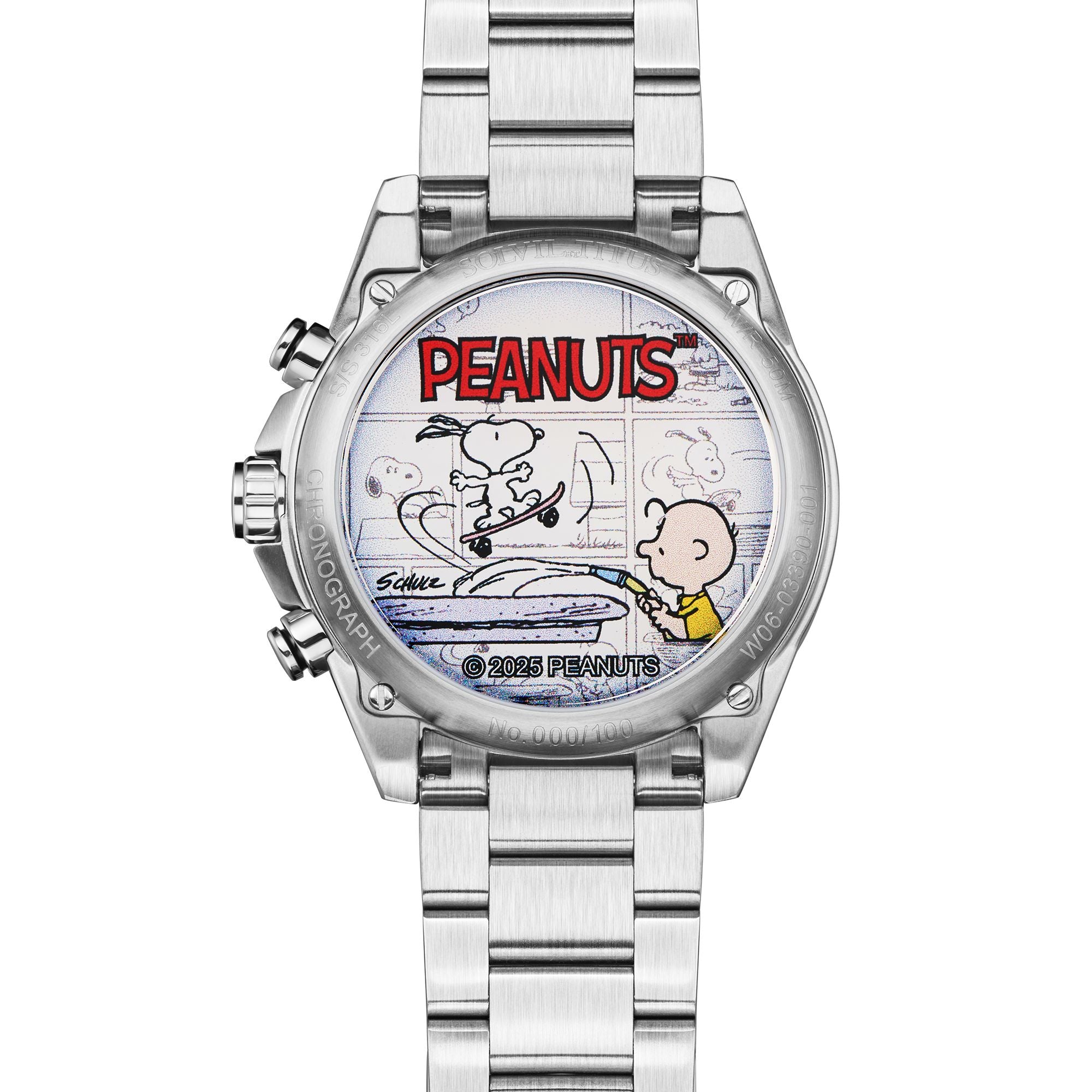Saber Collection <Peanuts 75th Anniversary> Limited Edition Chronograph Watch (Limited to 100 pieces) W06-03390-001