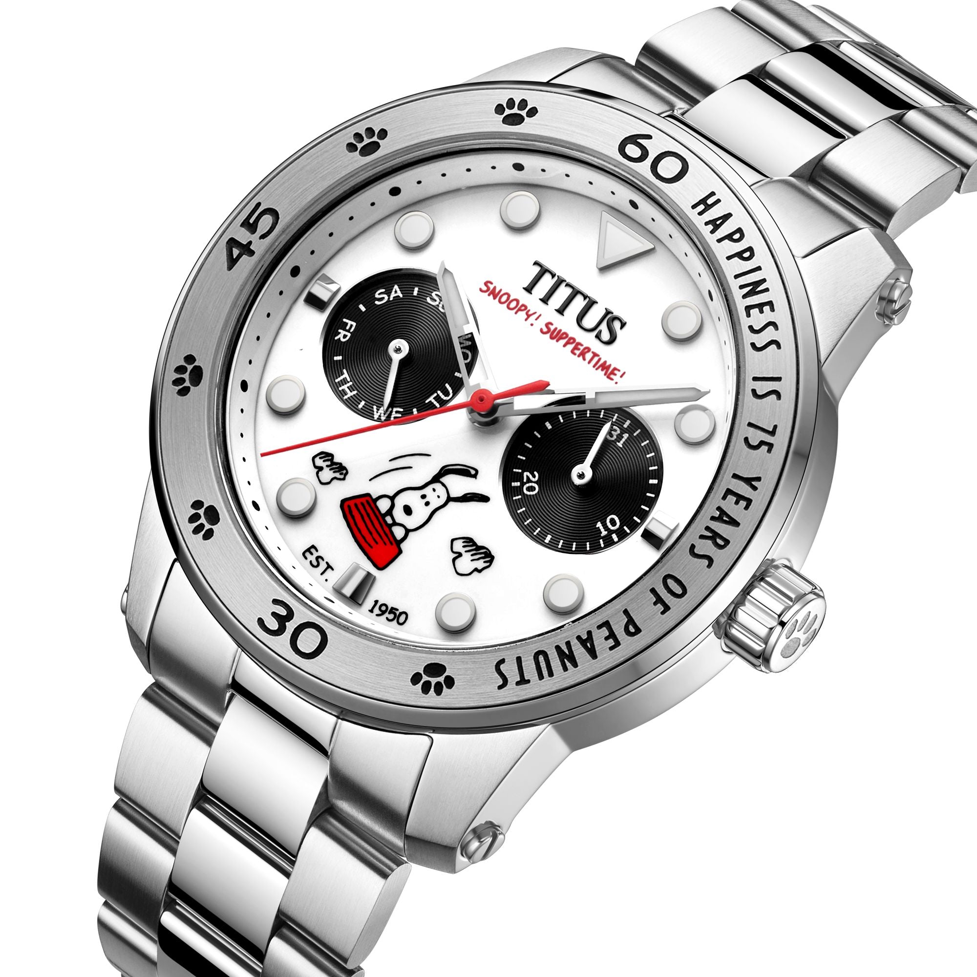 Aspira Collection <Peanuts 75th Anniversary> Limited Edition Multi-function Watch (Limited to 100 pieces) W06-03391-001