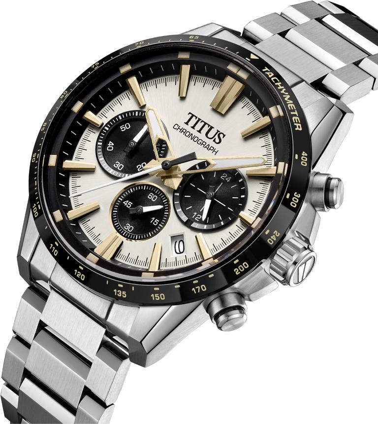 Saber Chronograph Quartz Stainless Steel Watch  W06-03401-004